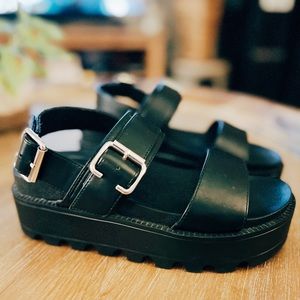 Sedai / Nasty Gal chunky black platform sandals